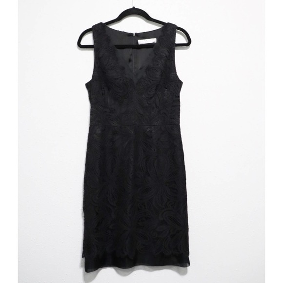 TRINA TURK | Black Lace Agni Dress Size 8 - Picture 2 of 8